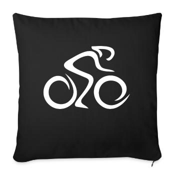 Cycling - Sofakissenbezug 45 x 45 cm - Schwarz - Vorne