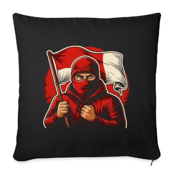 Fans Köln Berlin Rot Weiss - Sofa pillowcase 17,3'' x 17,3'' (45 x 45 cm) - black - Front