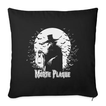 Conception de lune de sorcellerie mystique - Housse de coussin décorative 45 x 45 cm - noir - Devant