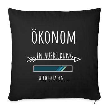 Économie Profession étudiante Économiste de l’éducation - Housse de coussin décorative 45 x 45 cm - noir - Devant
