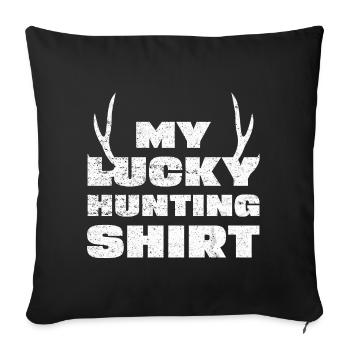 My Ducking Hunting Shirt - Sofakissenbezug 45 x 45 cm - Schwarz - Vorne