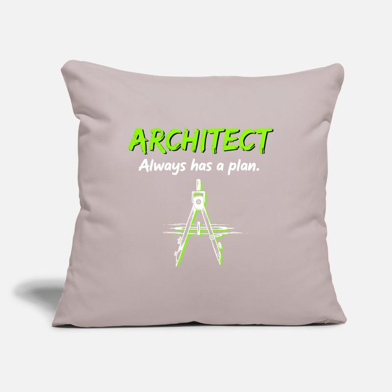 Architecture Boussole Plan de construction Architecte Housse de coussin décorative 45 x 45 cm