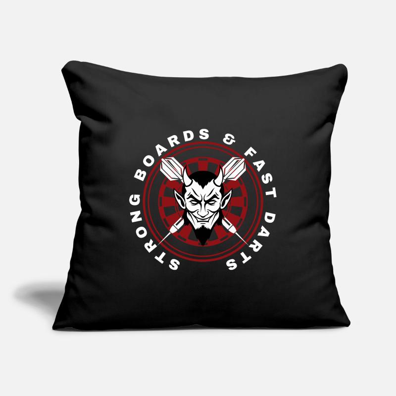 DARTS, DARTBOARD AND DEVIL  Sofakissenbezug 45 x 45 cm