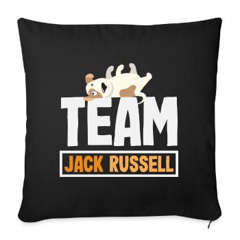 Drôle de Jack Russell Propriétaire Cadeau - Housse de coussin décorative 45 x 45 cm - noir - Devant