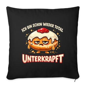 Kölsch Carnival Costume Carnival Shirt Women - Sofa pillowcase 17,3'' x 17,3'' (45 x 45 cm) - black - Front