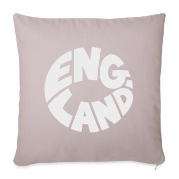 Conception du logo Engand Round - Housse de coussin décorative 45 x 45 cm - taupe clair - Devant