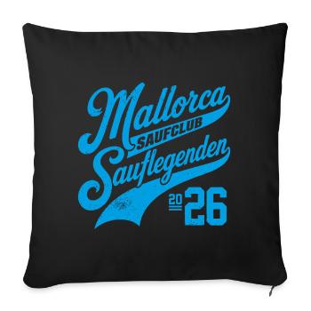 Club de boisson Malle 2026 - Housse de coussin décorative 45 x 45 cm - noir - Devant