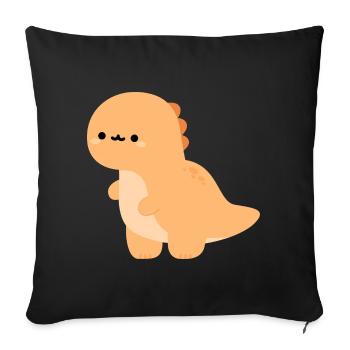 Baby Tyrannosaurus rex Teddy - Sofa pillowcase 17,3'' x 17,3'' (45 x 45 cm) - black - Front