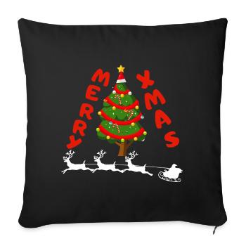 Christmas - Sofakissenbezug 45 x 45 cm - Schwarz - Vorne