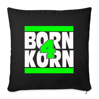 Né pour Korn - Housse de coussin décorative 45 x 45 cm - noir - Devant