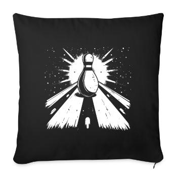 Bowling - Housse de coussin décorative 45 x 45 cm - noir - Devant