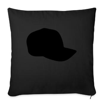 Basecap - Housse de coussin décorative 45 x 45 cm - noir - Devant