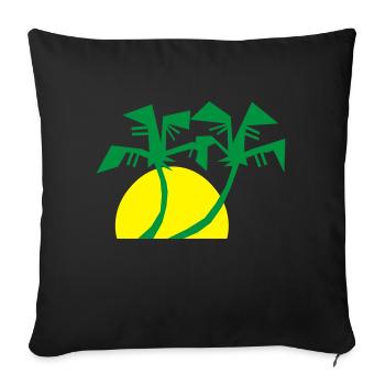 holiday urlaub ferien - Sofakissenbezug 45 x 45 cm - Schwarz - Vorne