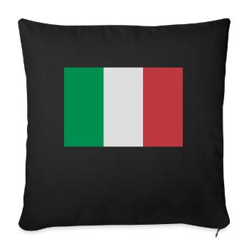 italien - Housse de coussin décorative 45 x 45 cm - noir - Devant
