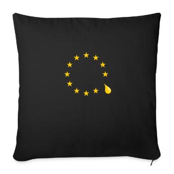 Sad UK is leaving the EU - Sofa pillowcase 17,3'' x 17,3'' (45 x 45 cm) - black - Front