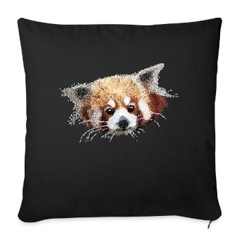 Panda - Sofakissenbezug 45 x 45 cm - Schwarz - Vorne