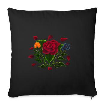 Rosario - Housse de coussin décorative 45 x 45 cm - noir - Devant