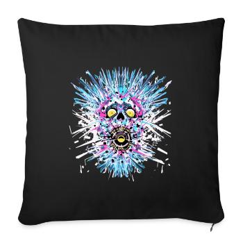 TECHNO - Housse de coussin décorative 45 x 45 cm - noir - Devant