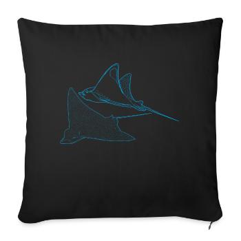 Couple de Ray - Housse de coussin décorative 45 x 45 cm - noir - Devant