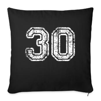 30 - Sofa pillowcase 17,3'' x 17,3'' (45 x 45 cm) - black - Front