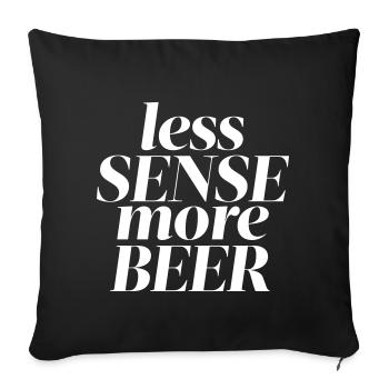 Beer - Sofakissenbezug 45 x 45 cm - Schwarz - Vorne