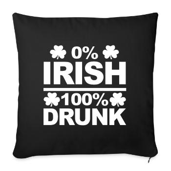St Patricks Day - Housse de coussin décorative 45 x 45 cm - noir - Devant