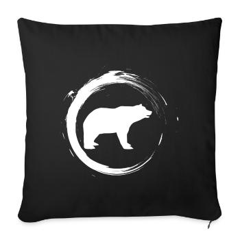 Polar Bear - Housse de coussin décorative 45 x 45 cm - noir - Devant