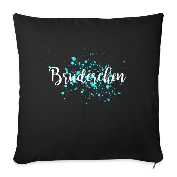 Brother - Sofa pillowcase 17,3'' x 17,3'' (45 x 45 cm) - black - Front