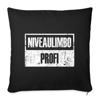 niveaulimbo profi - Sofakissenbezug 45 x 45 cm - Schwarz - Vorne