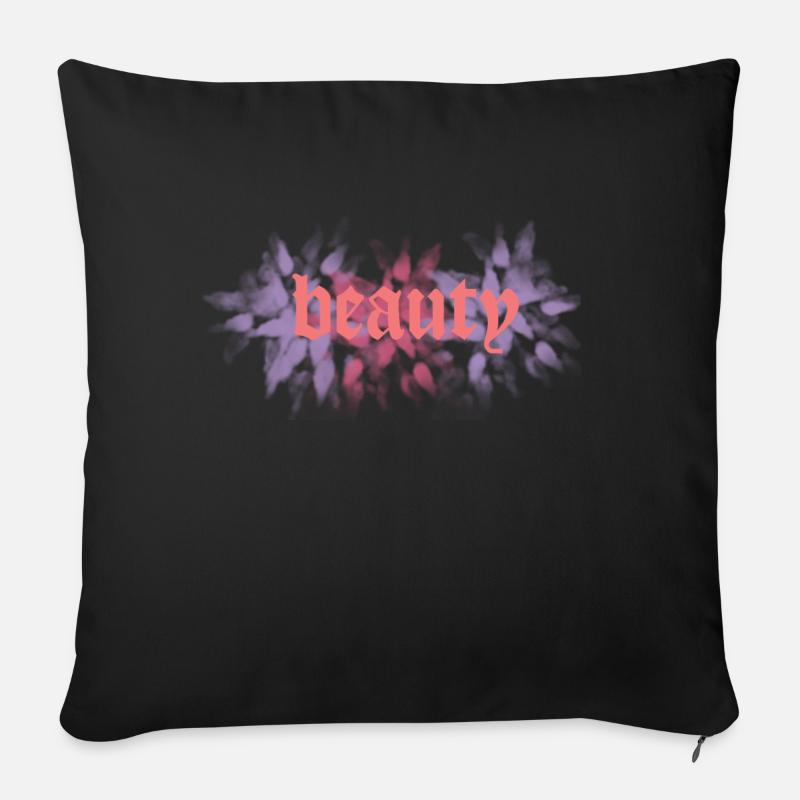 Beauty - Sofakissenbezug 45 x 45 cm - Schwarz