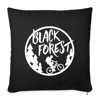 Black Forest Biker - Sofakissenbezug 45 x 45 cm - Schwarz - Vorne