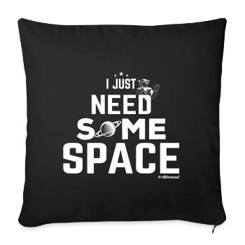 Astronaut Space Space Rocket - Sofa pillowcase 17,3'' x 17,3'' (45 x 45 cm) - black - Front
