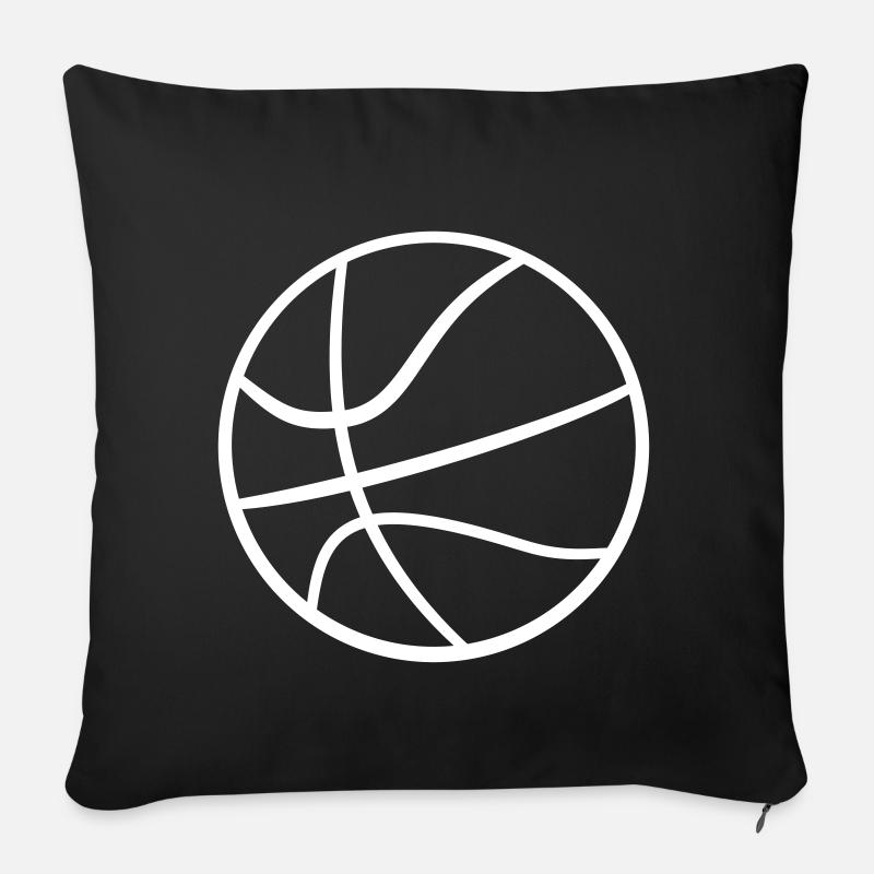 Basketball Geschenk Geschenkidee - Sofakissenbezug 45 x 45 cm - Schwarz