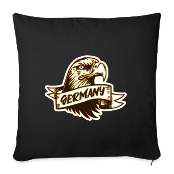 Germany. Germany. German eagle - Sofa pillowcase 17,3'' x 17,3'' (45 x 45 cm) - black - Front