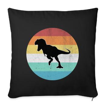 T-Rex - Sofakissenbezug 45 x 45 cm - Schwarz - Vorne