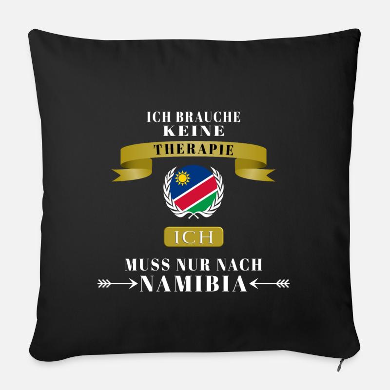 Namibia Süd-West-Afrika Design Geschenk Idee - Sofakissenbezug 45 x 45 cm - Schwarz