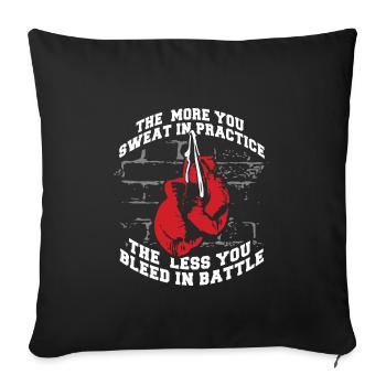 Kickboxing Kickboxer Boxer Boxing Gloves Gift - Sofa pillowcase 17,3'' x 17,3'' (45 x 45 cm) - black - Front
