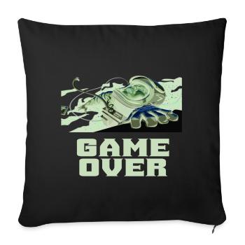 Astronaute espace vol spatial espace fusée cadeau - Housse de coussin décorative 45 x 45 cm - noir - Devant