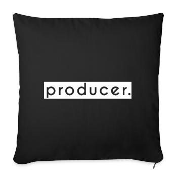 producer. - Sofakissenbezug 45 x 45 cm - Schwarz - Vorne