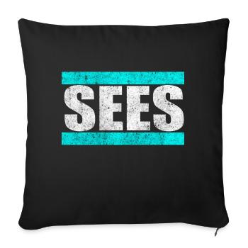 Soos Sees Saas Youtube Poop Detlef Davis Gift - Sofa pillowcase 17,3'' x 17,3'' (45 x 45 cm) - black - Front