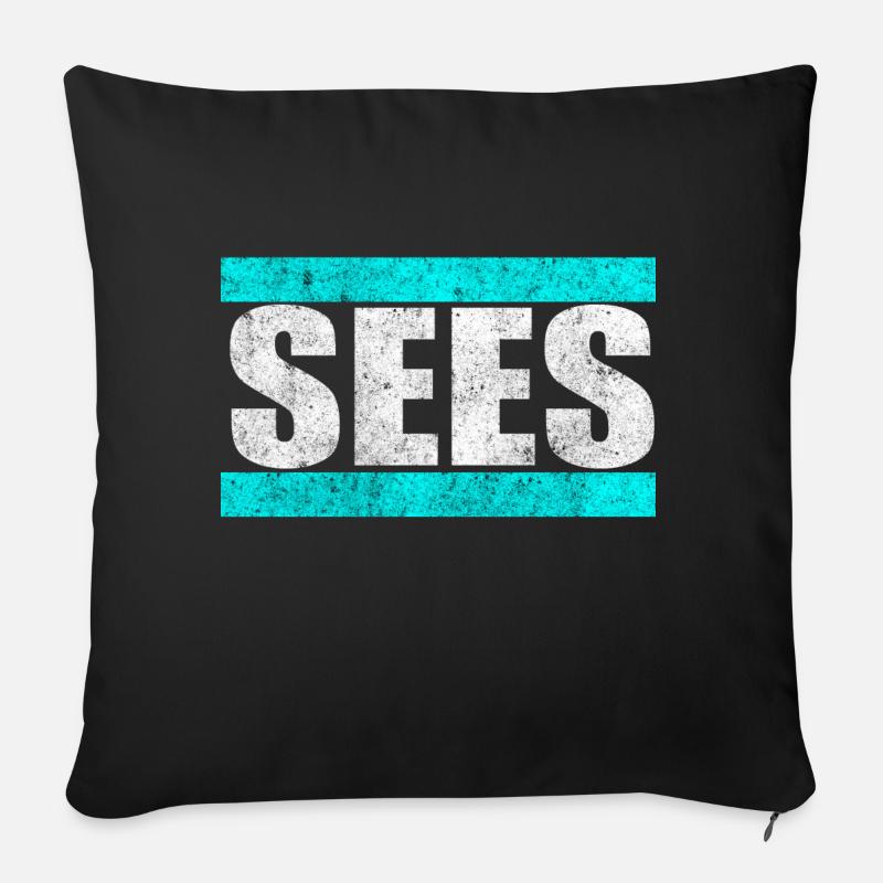 Soos Sees Saas Youtube-Kacke Detlef Davis Geschenk - Sofakissenbezug 45 x 45 cm - Schwarz