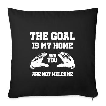 Turner Gardien Football Handball Cool disant - Housse de coussin décorative 45 x 45 cm - noir - Devant