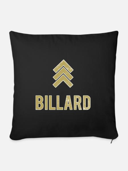 billard - Sofakissenbezug 45 x 45 cm - Schwarz