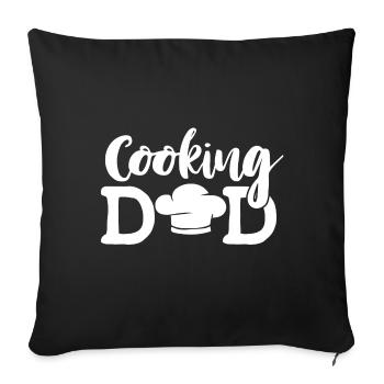cuisine papa cuisine papa - Housse de coussin décorative 45 x 45 cm - noir - Devant