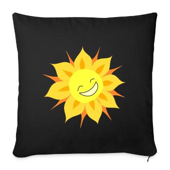 sun - Sofakissenbezug 45 x 45 cm - Schwarz - Vorne
