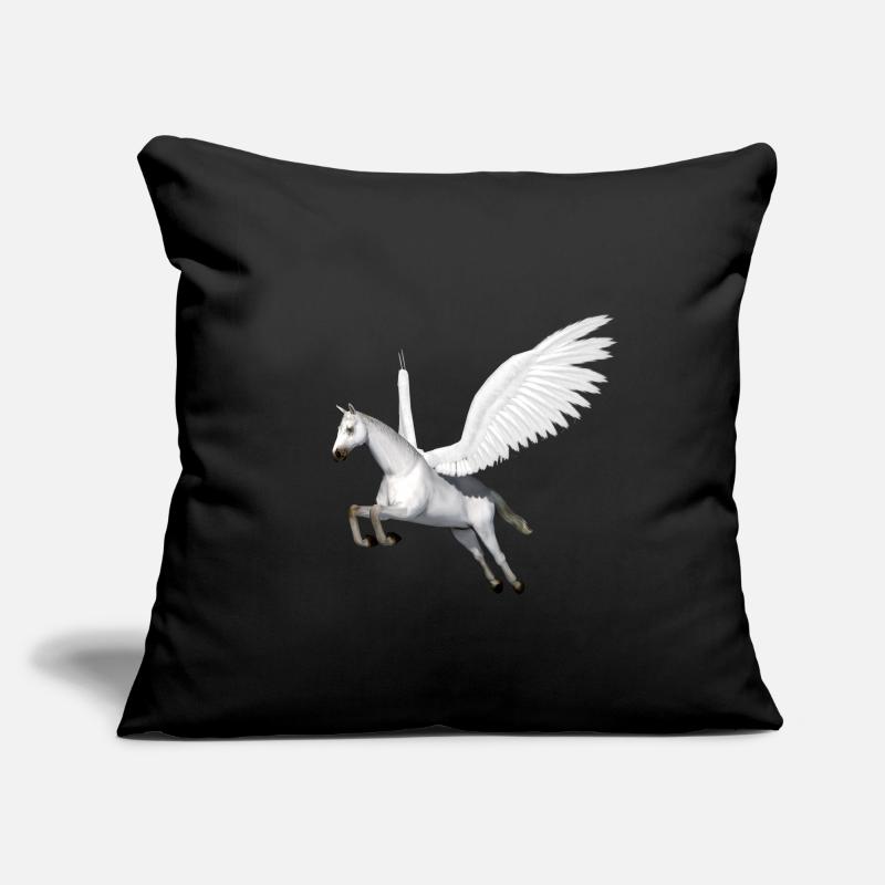 Pegasus, cheval, cheval volant, cheval avec aile Housse de coussin décorative 45 x 45 cm