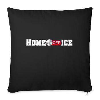 Home Office - Sofa pillowcase 17,3'' x 17,3'' (45 x 45 cm) - black - Front