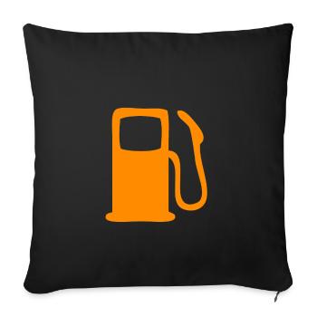 A great petrol pump - Sofa pillowcase 17,3'' x 17,3'' (45 x 45 cm) - black - Front