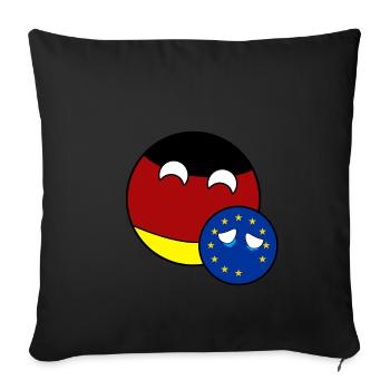 Countryball Germany EU - Brexit - Sofakissenbezug 45 x 45 cm - Schwarz - Vorne