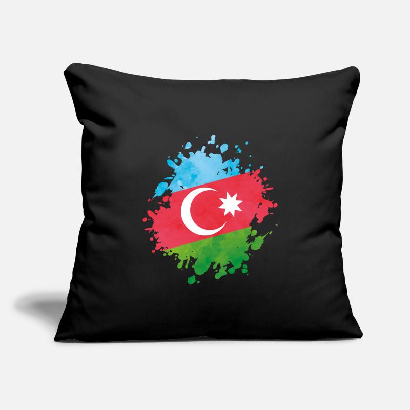Azerbaïdjan drapeau Azerbaïdjan blob Housse de coussin décorative 45 x 45 cm
